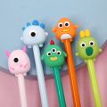01 pc Creative Cute Cartoon Pen Little Monster Animal Shape Gel Pen 0.5mm Black Refill Ink School Office Writing Stationery. 