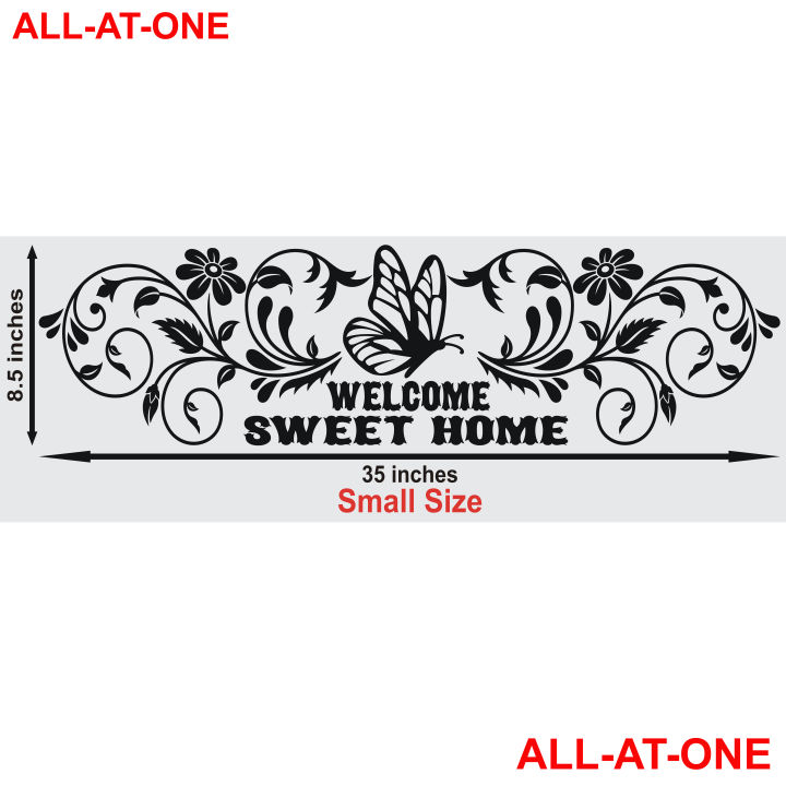 ALL-AT-ONE # 42  ("WALL DECORATION STICKER 1" )  Self-Adhesive Waterproof Vinyl (PVC) Wall Decal Art Sticker For Sitting Room, Living Room, Entrance, Main Entrance Door, Above The Led, and to Gift Your Friends.