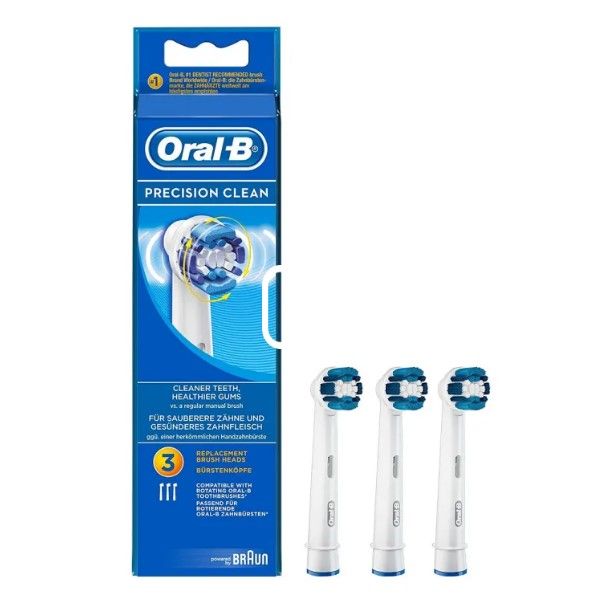 Oral-B Toothbrush Heads – EB20 – White (Pack of 3) | Daraz.pk