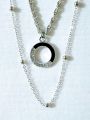 Elegant Multi Layered Chains Designer Chokar Necklace with Pendants. 
