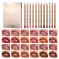 【2024】 QIBEST 12 Pcs/Set Lip Liner Pencil Nude Matte Lipliner Contour Lipstick Waterproof Long Lasting Lip Pencil Tint Makeup Tools. 