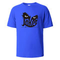 Joker print T-shirt summer tees for men women 100% cotton o-neck oversize casual short sleeved tops. 