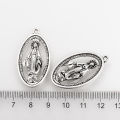 20pcs Tibetan Style Alloy Pendants Miraculous Medal The Blessed Virgin Mary Metal Charms for DIY Bracelet Necklace. 