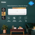 Haier (Flexis Inverter Series) 1.5 Ton DC Inverter UPS Enabled - Self Cleaning - Optional WiFi -3D AirFlow-White Colour AC - HSU-18HFC/10 Years Warranty/Air Conditioner/Haier Free Installation. 