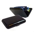 security card wallet Men Aluminum  Card Holder Blocking Hard Case Wallet Solid Credit Anti-RFID Scanning Protect Holder Business Office School. 
