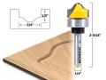 3/4inch Faux Panel Tools DIY Ogee Groove Router Bit - 1/4" Shank - Yonico 14978q. 