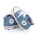 Baby Boys Girls Non-Slip Prewalker Kids Infant Toddler Canvas Shoes. 