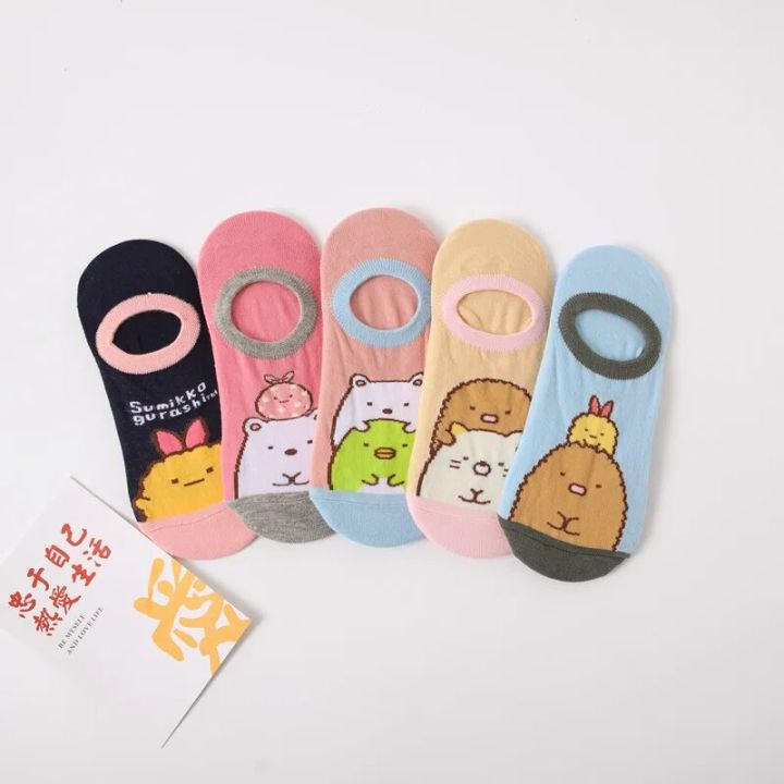 【Good-Love Store】Lovely Japanese Sumikko Gurashi Corner Cotton Short Students Girls Cartoon Socks Cosplay Plush Toys New