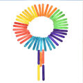 Pack of 200 Multi Color Small Craft Sticks Ice Cream Sticks Wooden Popsicle Sticks for DIY Craft Creative Designs Children Education (Length - 4 Inches Width - 1 cm) / Ice Cream Stick Art # SS-ICS-MS04. 