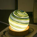 USB LED Night Light Galaxy Glass Ball Lamp 3D Planet Moon Lamp Home Decor. 