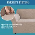 Stretch Sofa Slipcover Foam Strip Non-Slip, One, two, three or four Seater Sofa Cover Stretch Couch Covers Recliner Slipcover Sectional L Shape Gap Filler Non Slip Foam Prevent Displacement. 