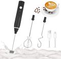 Rechargeable Electric Foam Maker - Handheld Milk Wand Mixer Frother for Hot Milk, Hand Blender Coffee, Egg Beater. 