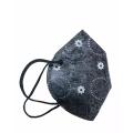 Sindhi Black Ajrak Mask print Dust Proof  With Filter. 
