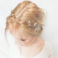 Rhinestone Crystal Wedding Hairbands Women Gold Silver Leaf Shape Headband Bridal Party Prom Headband Hair Crown. 