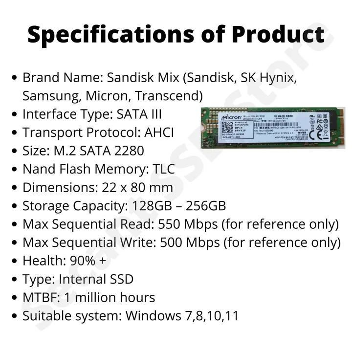 Mixed%20Brands%20M.2%202280%20SATA%20SSD%20128GB/256GB%20Internal%20Solid%20State%20Drive%20TLC%20-%20New%20-%20Image%202