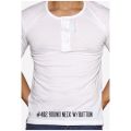 TShirt Singlet Pagoda Eagle Button Plain Men Inner Baju Dalam Lelaki Asli 100% Cotton. 