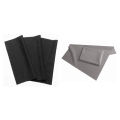 4x Microfiber Cleaning Cloth 20X19cm, Black Cleaning Cloths, Touchscreen, Smartphone Display, Glasses, Laptop. 