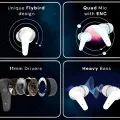 Zero® Gravity Wireless Earbuds | 5.3v Gaming Earbuds | 11mm Base Driver Earbuds | Quad Mic ENC Earbuds for Calling | Noise Cancelling Earbuds |  Earbuds for iOS and Android | Best Earbuds for Men and Women. 