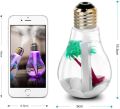 Bulb Humidifier / Aroma Diffuser / Air Purifier - Original Product (With Colorful Changing Lights). 