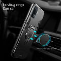 Casinglee Shockproof Armor Stand Case for OPPO F19 Pro with Holder Ring Cover Cases for Oppo F19 Pro Car Magnet Phone Casing Housing. 