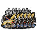 Embroidery Cloth Sticker 6pcs Stickers DIY Eagle Badge Pattern Iron On Patches for Clothes Handicraft Mending Decoration. 