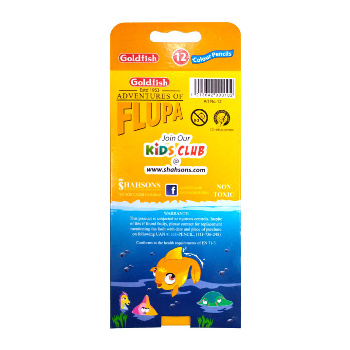 Goldfish%20Flupa%2012%20Colour%20Full%20Size%20Pencils%20Cardboard%20Packet%20(01%20Pack)%20-%20Image%203