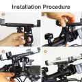 【Footprint】 Anti Shake 360 Rotation Adjustable Bike Mobile Phone Support Universal Bicycle Wall Stand Bike Handlebar Phone Holder Stand. 