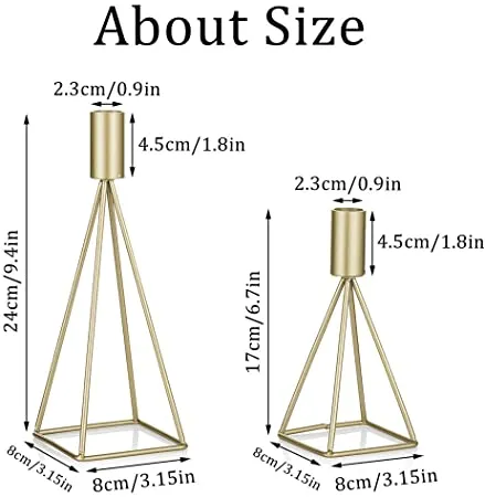 Geometric%20Wire%20Taper%20Candle%20Holders%20Candlestick%20Holder%20Set%20of%202,%20Modern%20Minimalist%20Decorative%20Centerpiece%20for%20Fireplace%20Mantel%20Coffee%20Tabletop%20Counter,%20Gold/Black%20Finish%20Customized%20by%20ZMT%20Traders%20-%20Image%203