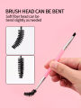 【HOT】 6PCS Eyebrow Brush Eyelash Comb Makeup Brushes Dual Ended Angled Brush Spoolie Brush 2 In 1 Lash Eyebrow Brush Set Makeup Tool. 