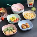 Modern Nordic Design 10-Piece Plastic Snack Plate Set with Stand - Ideal for Snacks, Breakfast, Fruits, and Vegetables. 