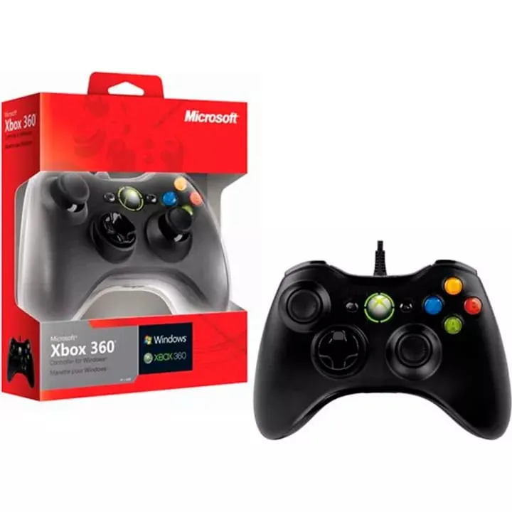 Xbox 360 Wired Controller for PC Xbox 360 CONTROLLER Wired USB Joystick Support PC Laptop Microsofts Xbox 360 Wired Controller for Xbox 360 and Windows Black Daraz.pk