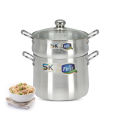 SK 24 cm Metal Finish Couscousera Steamer Pot - Heavy Gauged. 