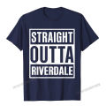 Straight Outta Riverdale Best Gift Idea T-Shirt Camisas Men Cotton Printing Tops Tees On Sale Male T Shirt Normal. 