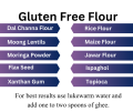 Natural Gluten Free Flour 2.5 Kg | gloten free aata | organic flour. 