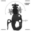 Quick Release Screw Clamp Bracket Bike Handlebar Mount 1/4 Tripod Camera. 