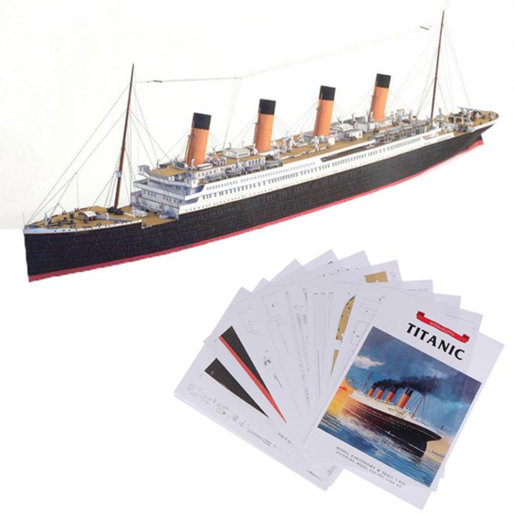 1:400 DIY Handcraft Titanic Ship 3D Paper Model Sets Toys