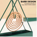 Metal Mosquito Coil Holder Stand | Iron Mosquito Coil Burner with Ash Tray | Fireproof Hanging Coil Stand for Indoor & Outdoor Use | Durable Anti-Rust Mosquito Coil Box (1PC). 