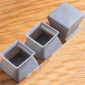 JDXHLAU 32Pcs Chair Leg Caps Silicone Floor Protector Square Furniture Table Feet Cover Anti-Slip Bottom Chair Pads-Gray. 