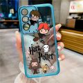 Samsung Galaxy A55 A35 A25 A15 5G A05 A05s Fashion Harry Potter Wand Phone Case Silicon Plated Camera Frame Case Shockproof Cover. 