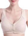 Women's Wireless Bra Zipper Front Closure Push up Padded Bra Bandeau Tube Top Bralette for Women Girls 40D-50F. 