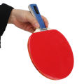 Table Tennis Racket Horizontal Anti Corrosion Table Tennis Paddle Set Poplar Wood Rubber Robust Good Sweat Absorption for Game. 