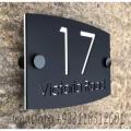 House Name Plate Acrylic For Your Beautiful Home And Office Name Plate For House 3D Acrylic Name Plate With Stainless Steel Glass Spacer, Personalized Name and Address Plates for your House. 
