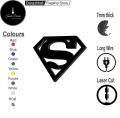Superman Logo LED Wall Lamp – Superhero Gaming Room Decor | Vibrant Backlit Light – Ideal for Superman Fans, 7mm Thickness--- BY --- GHAR KA DECOR(GD). 