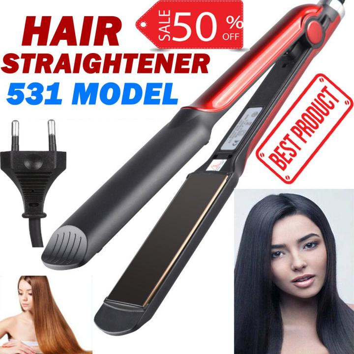 Best Hair Straightener 531 Ceramic Electric Professional Straighteners Original Flat iron Hair styling tool Genuine Beauty Set Rod for Women 30 Seconds Fast Heat up Electric Straightening Machine Maxi...