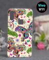 Vivo V11 Back Cover - Butterfly Cover. 