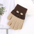 New Hot Lovely Baby Kids Boys Girls Cartoon Cat Thick Knitting Mittens Kids Gloves. 