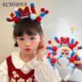 ECHIDNA Cute Cartoon Headband Adorable Cartoon Bear Plush Ball Hairband Colorful Anti-slip Headband for Styling Photo Props Cartoon Character Headband. 