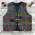 Pakistani Sindhi Balochi Kashmiri Traditional & Cultural Wear Waistcoat Koti Embroidered Zenz Multicoloured Embroidery for Girls & Women. 