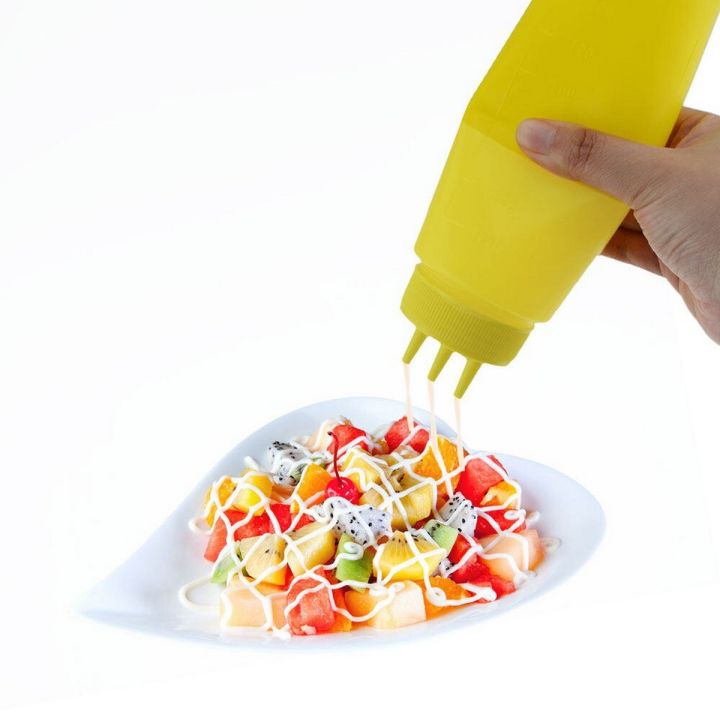 3 Hole Ketchup Squeeze Bottle Plastic 180 ml