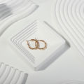 INS Wave Slate Photo Props Background Ornaments Pendulum Props Jewelry Cosmetics Storage Tray Lipsticks Bracelet taking picture Decoration Photography Display Stand. 